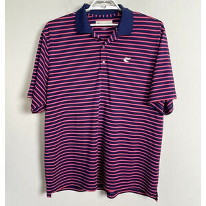 Donald Ross Polo Shirt Navy Pink‎ Striped Size XXL